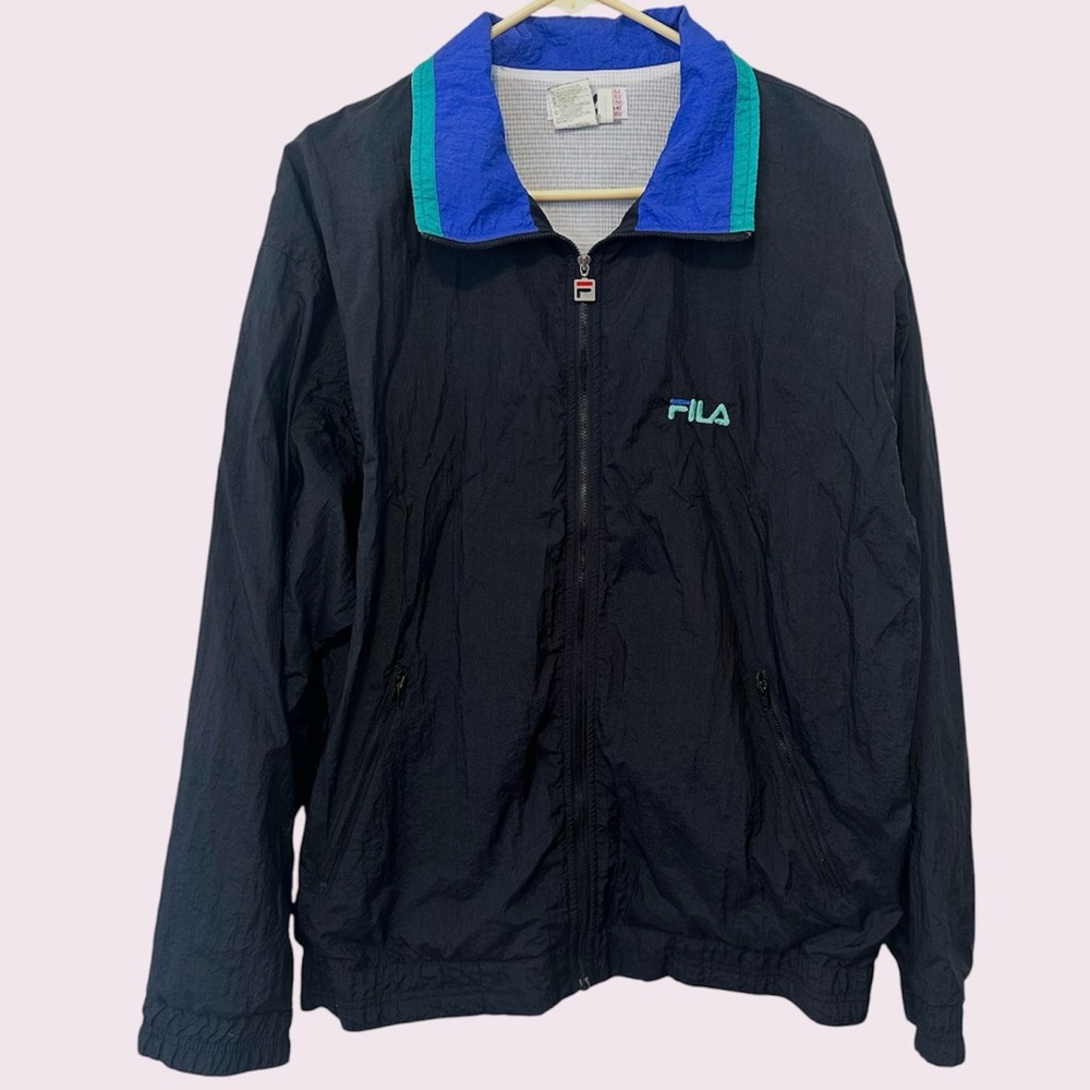 Vintage Fila logo windbreaker